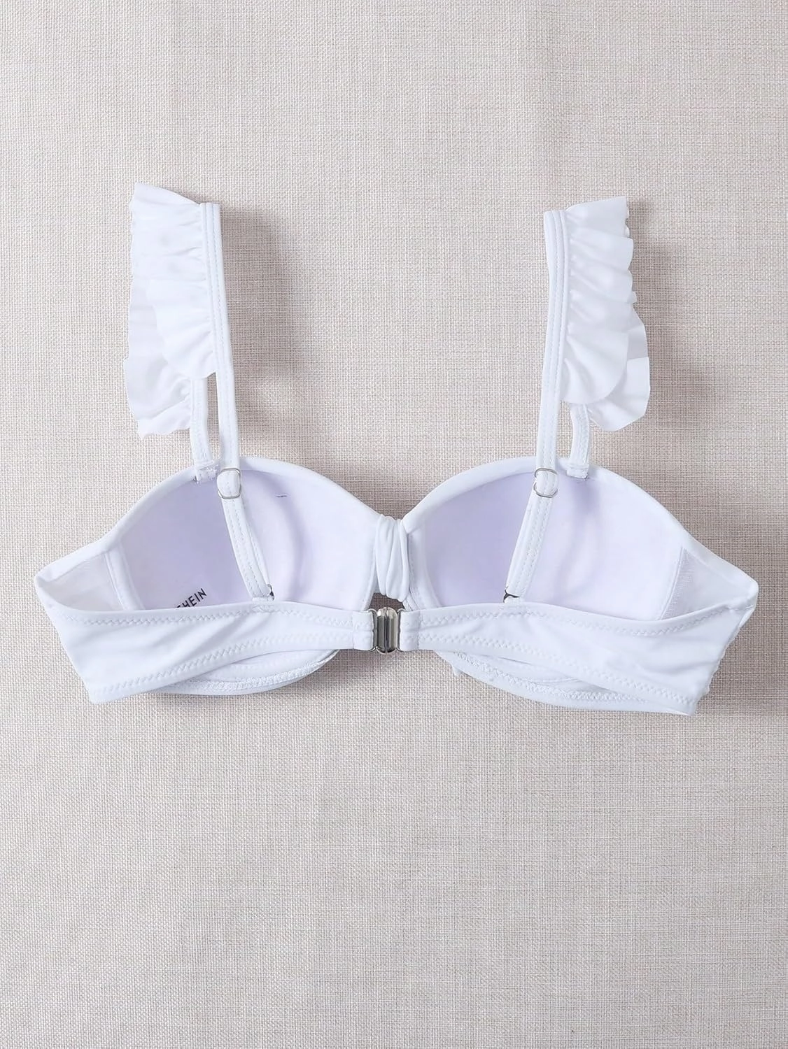 ZAFUL Women Push Up Bandeau Bikini Top Strapless Swimsuit Solid Twist Front Bathing Suits Tube Top