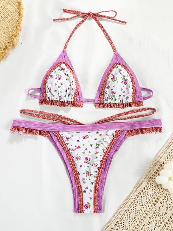ZASUWA Female Sexy Flower Print Bikini Set