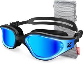 ZIONOR G1 Nava Super Anti-Fog Unisex Swim Goggles Mirror/Bright Smoke Lens