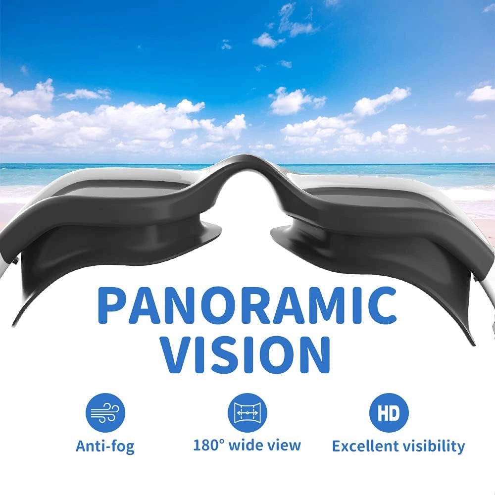 ZIONOR Kids Swim Goggles, G1 MINI UV Protection Anti-Fog Polarized Swimming Goggles for Age 6-14