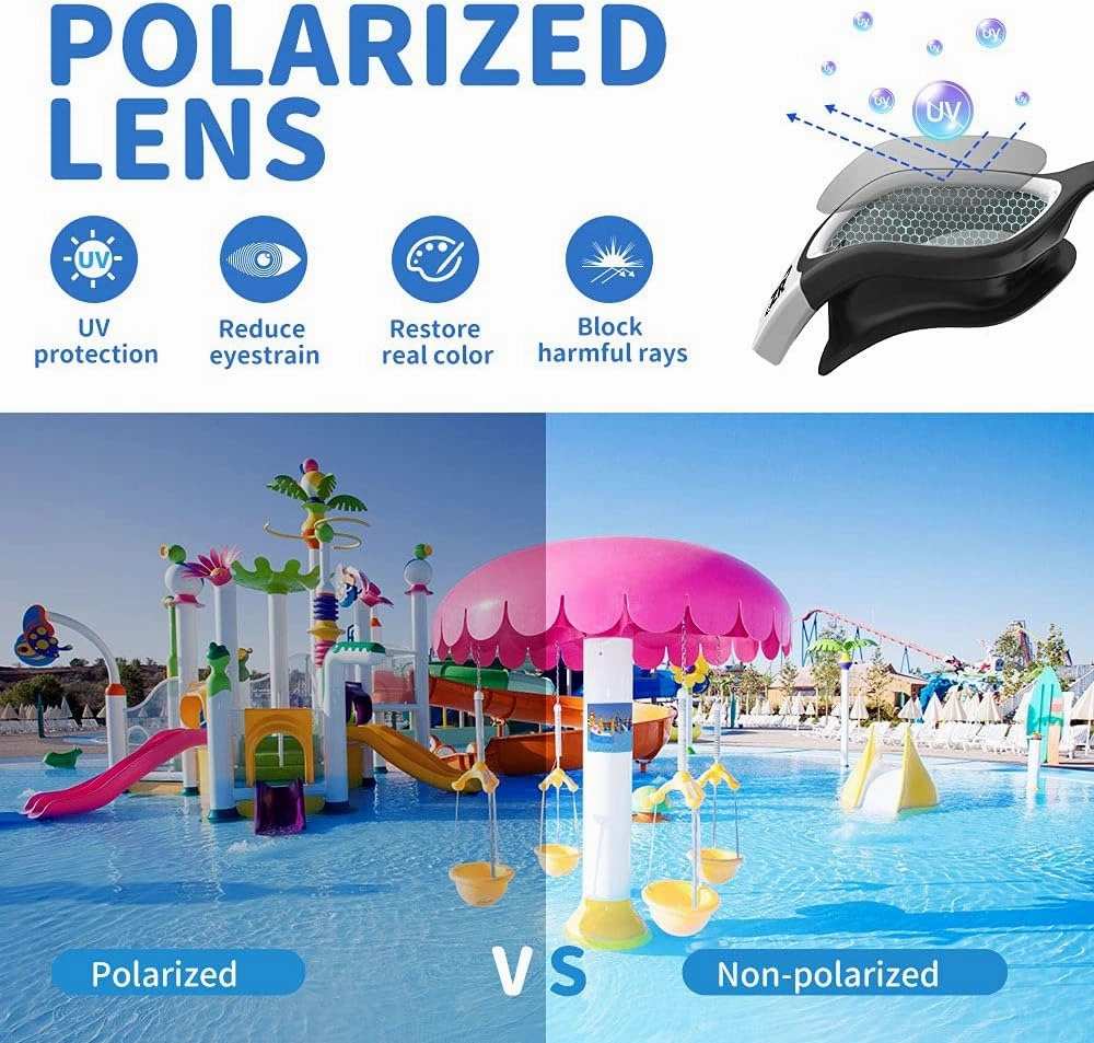 ZIONOR Kids Swim Goggles, G1 MINI UV Protection Anti-Fog Polarized Swimming Goggles for Age 6-14