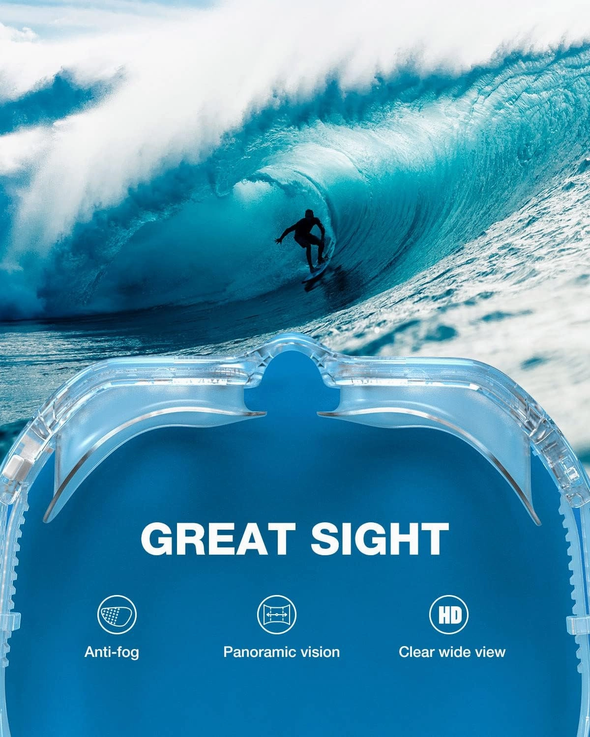 ZIONOR Swim Goggles, G1 SE Swimming Goggles Anti-Fog for Adult Men Women