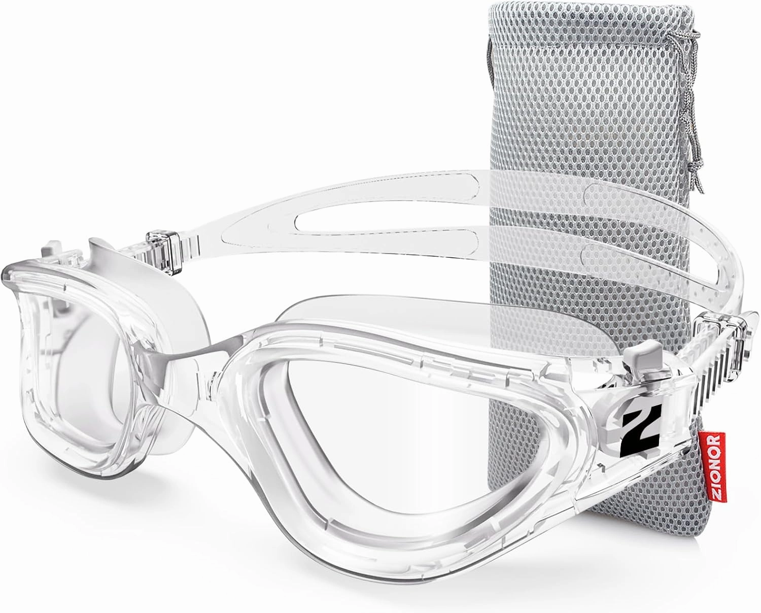 ZIONOR Swim Goggles, G1 SE Swimming Goggles Anti-Fog for Adult Men Women