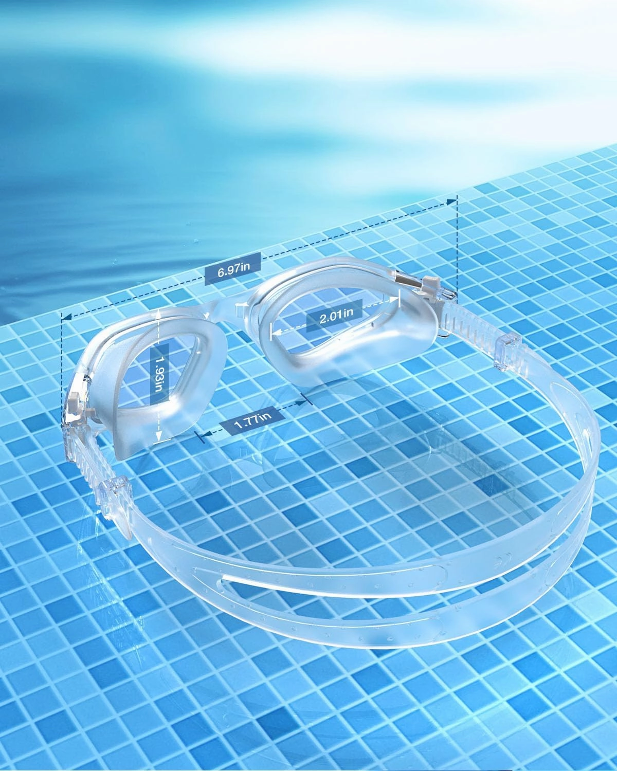 ZIONOR Swim Goggles, G1 SE Swimming Goggles Anti-Fog for Adult Men Women